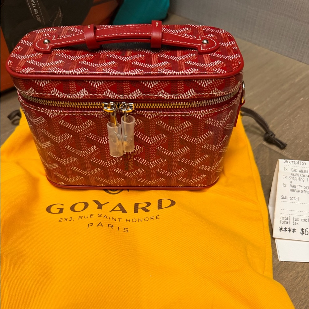 Goyard Red mini muse vanity bag sold out nwt